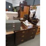 Edwardian dressing chest with 2 over 2 drawers under