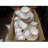 5201 - Box containing a quantity of Seton floral patterned crockery