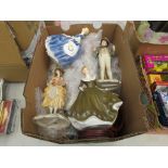 Box containing a quantity of Royal Doulton ladies