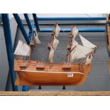 Model of a 3 masted sailing ship