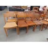 10 bent wood beech dining chairs