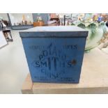 Painted tin Smiths potato crisps box