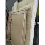 Cream painted 5 foot bedstead plus mattress