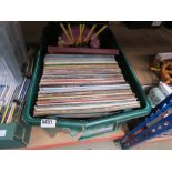 Box containing vinyl records