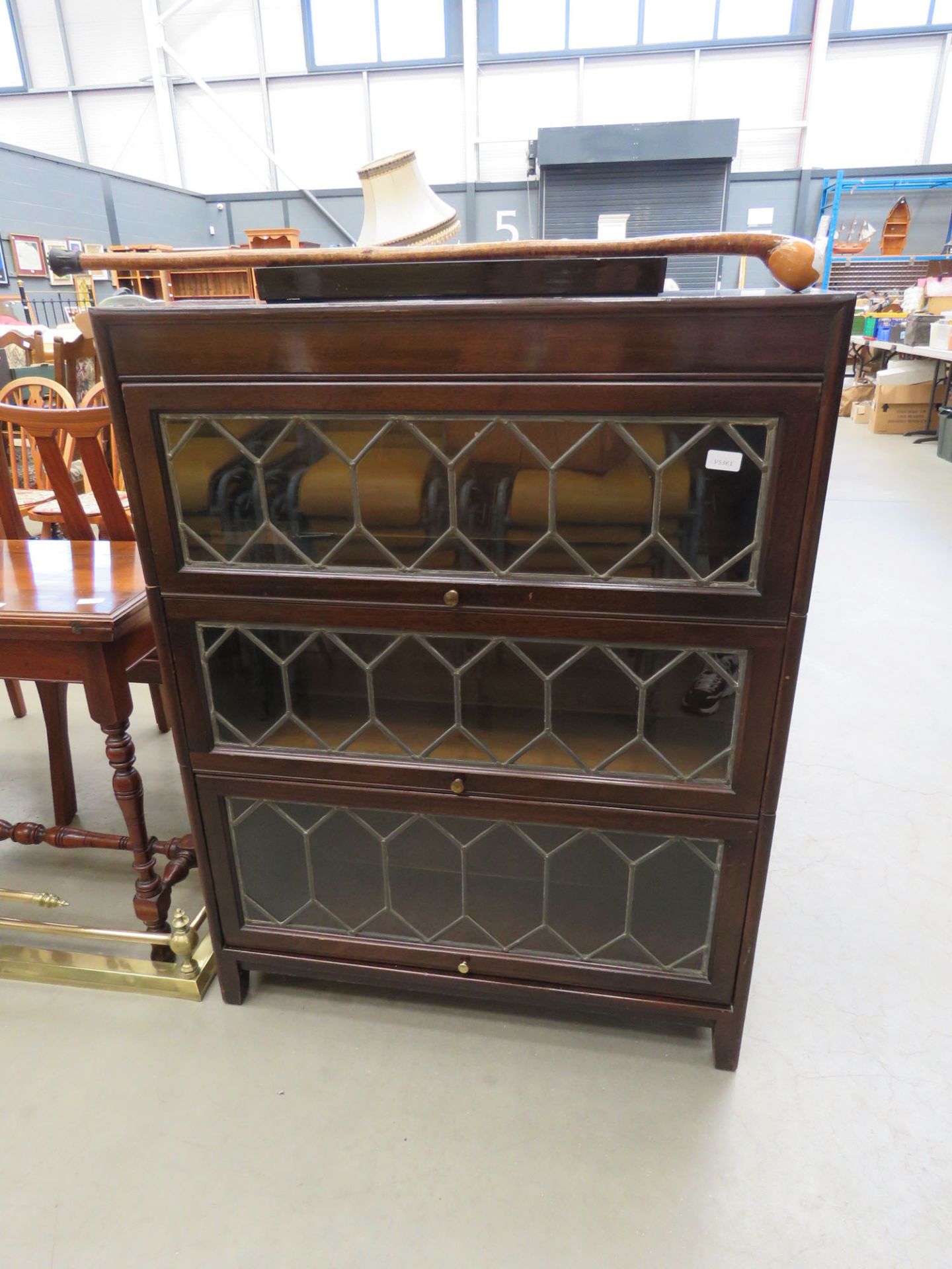 Globe Wernicke style bookcase in 3 sections