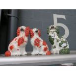 3 Staffordshire dogs