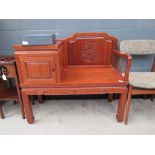 Chinese inspired telephone seat