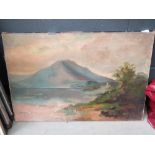 Canvas highland scene