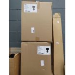 2 boxes containing Ikea lamps (a/f)