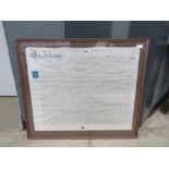 Framed and glazed indenture