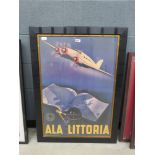 Italian aviation poster Reproduction
