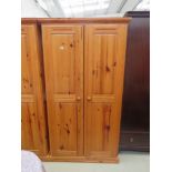 Pine double wardrobe