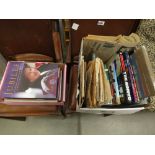 (9) 3 boxes of books and newspapers on photography, Royal Comemmoration, James Bond, GP, and others