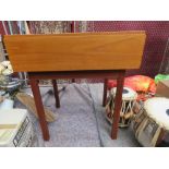 5326 Teak finished single drawer bedside cabinet