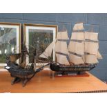 2 models; Gun frigate and Galleon