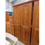 Pine double wardrobe