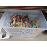 Box containing a quantity of childrens' comics