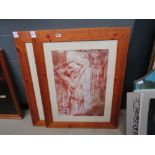 Pair of framed and glazed classical prints