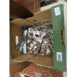 Box containing loose cutlery