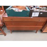 5322 Teak chest of 3 drawers