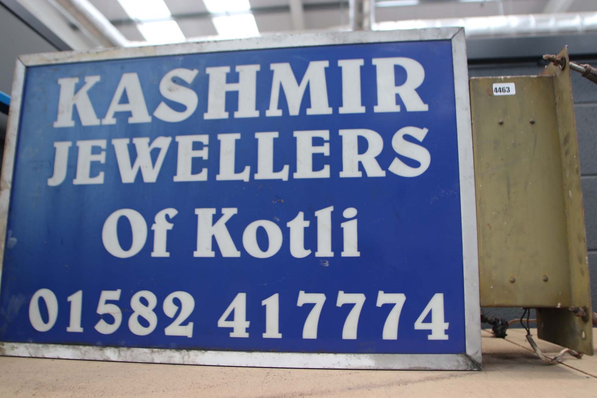 Kashmir jewellery of Kotli illuminated sign