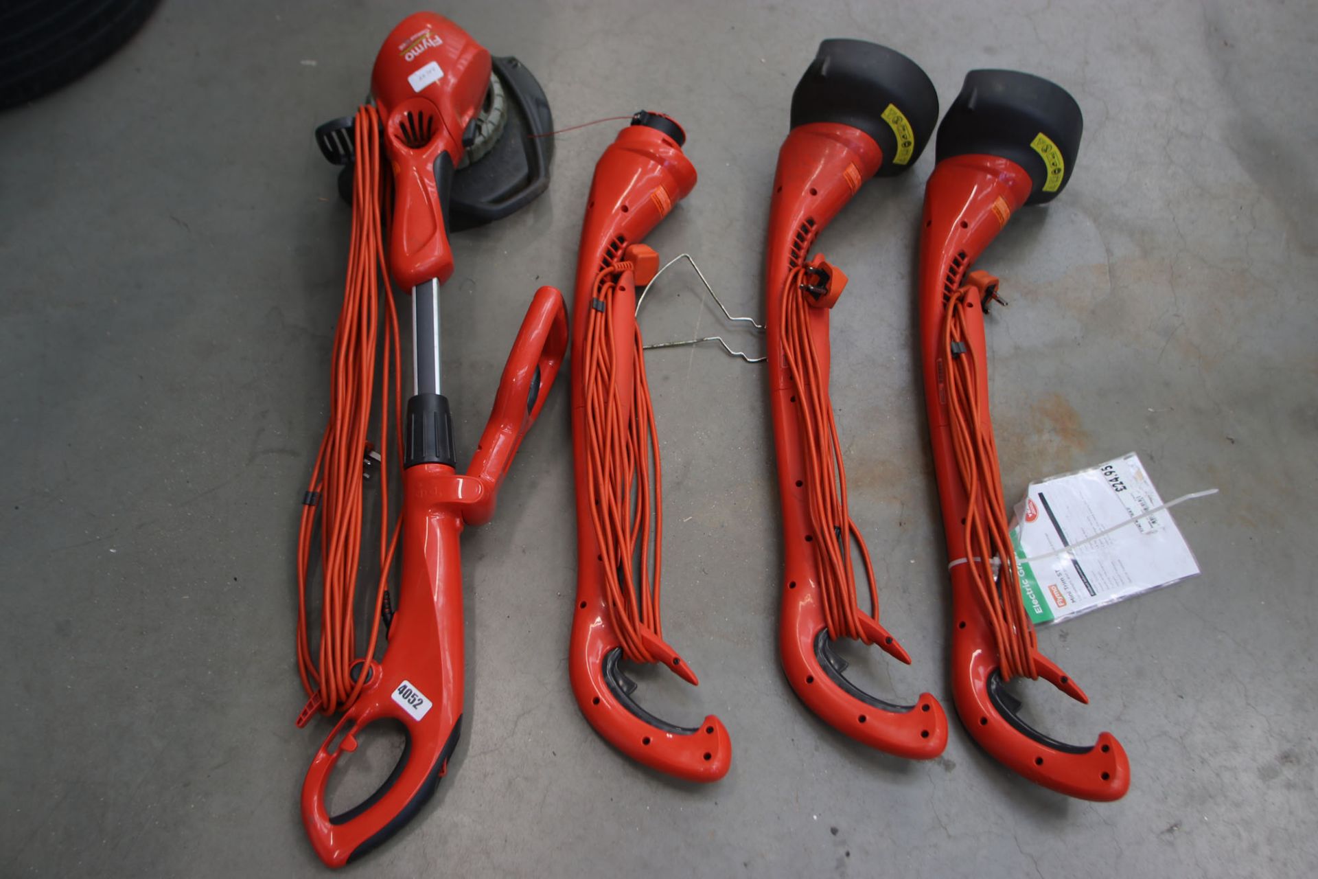 4 Flymo electric strimmers