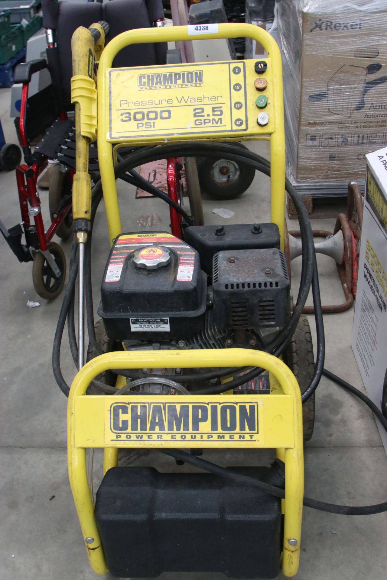 Unboxed Champion petrol powered pressure washer