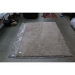 2 shag pile carpets in brown and grey