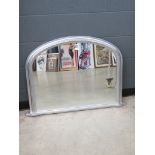 5018 Silver gilt framed mantle mirror