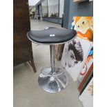 5097 Chrome based bar stool with black top