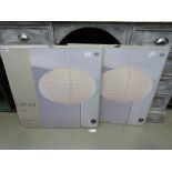 2 rice paper oval lanterns