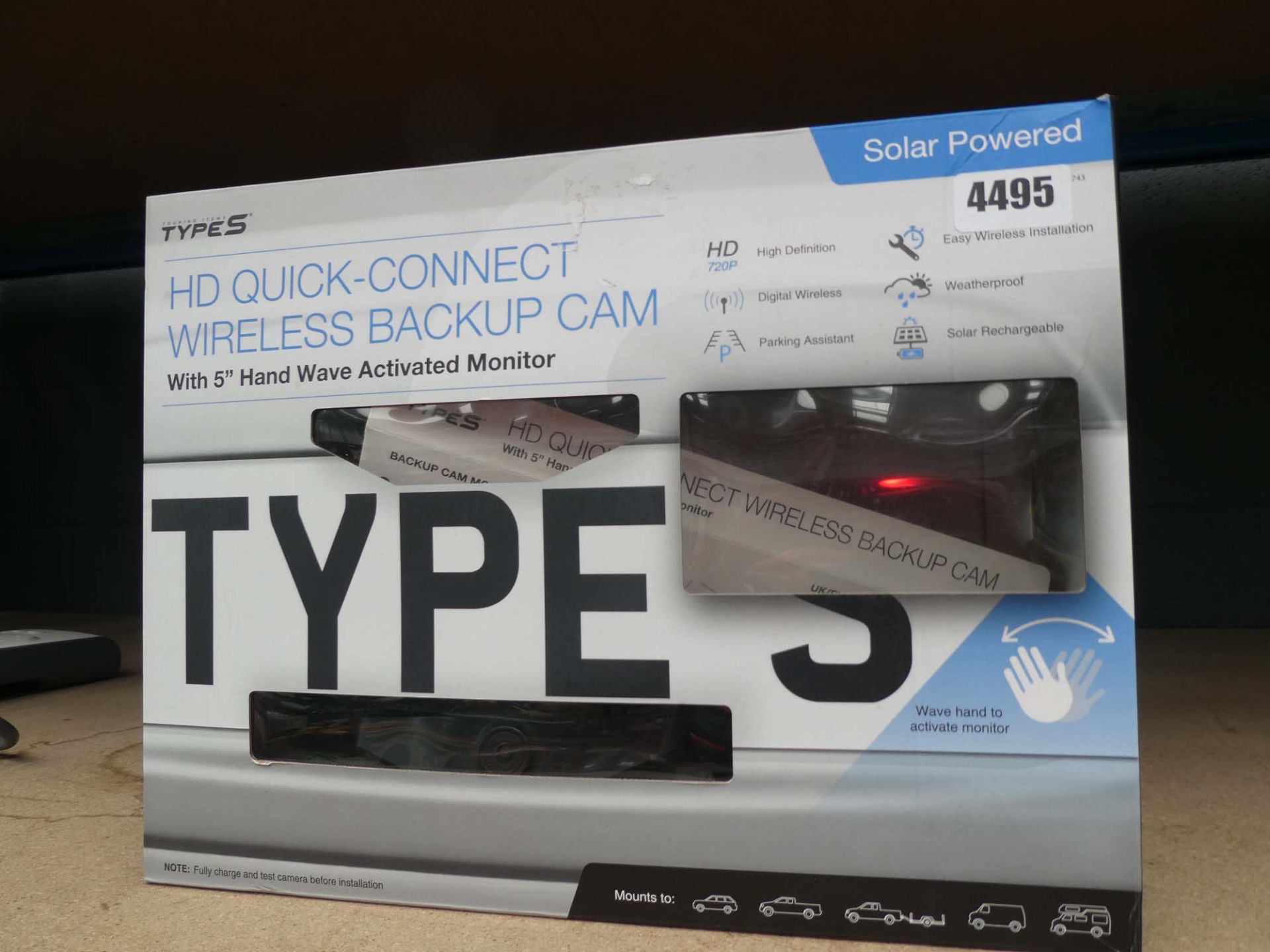 Wireless back up camera