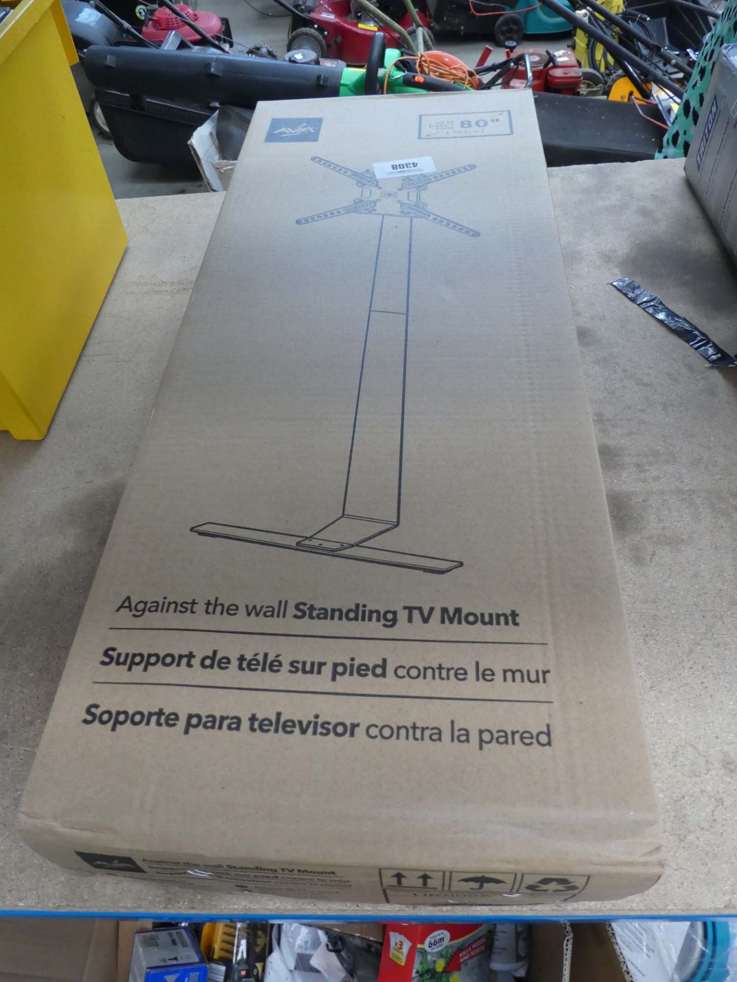 Boxed sliding TV mount