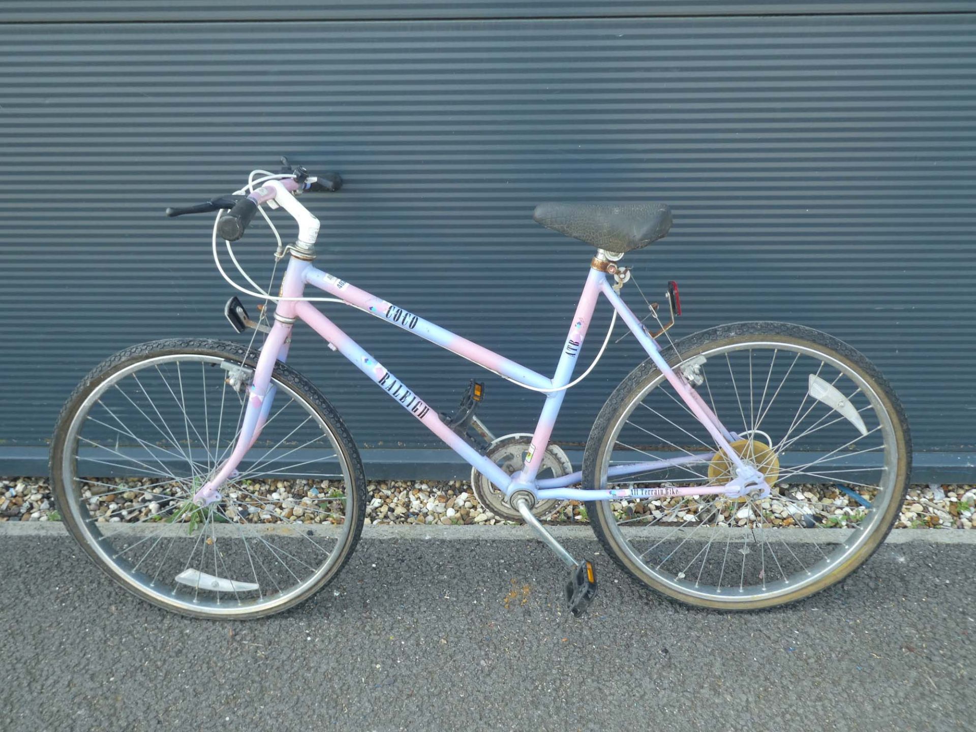 Pink and blue girls cycle