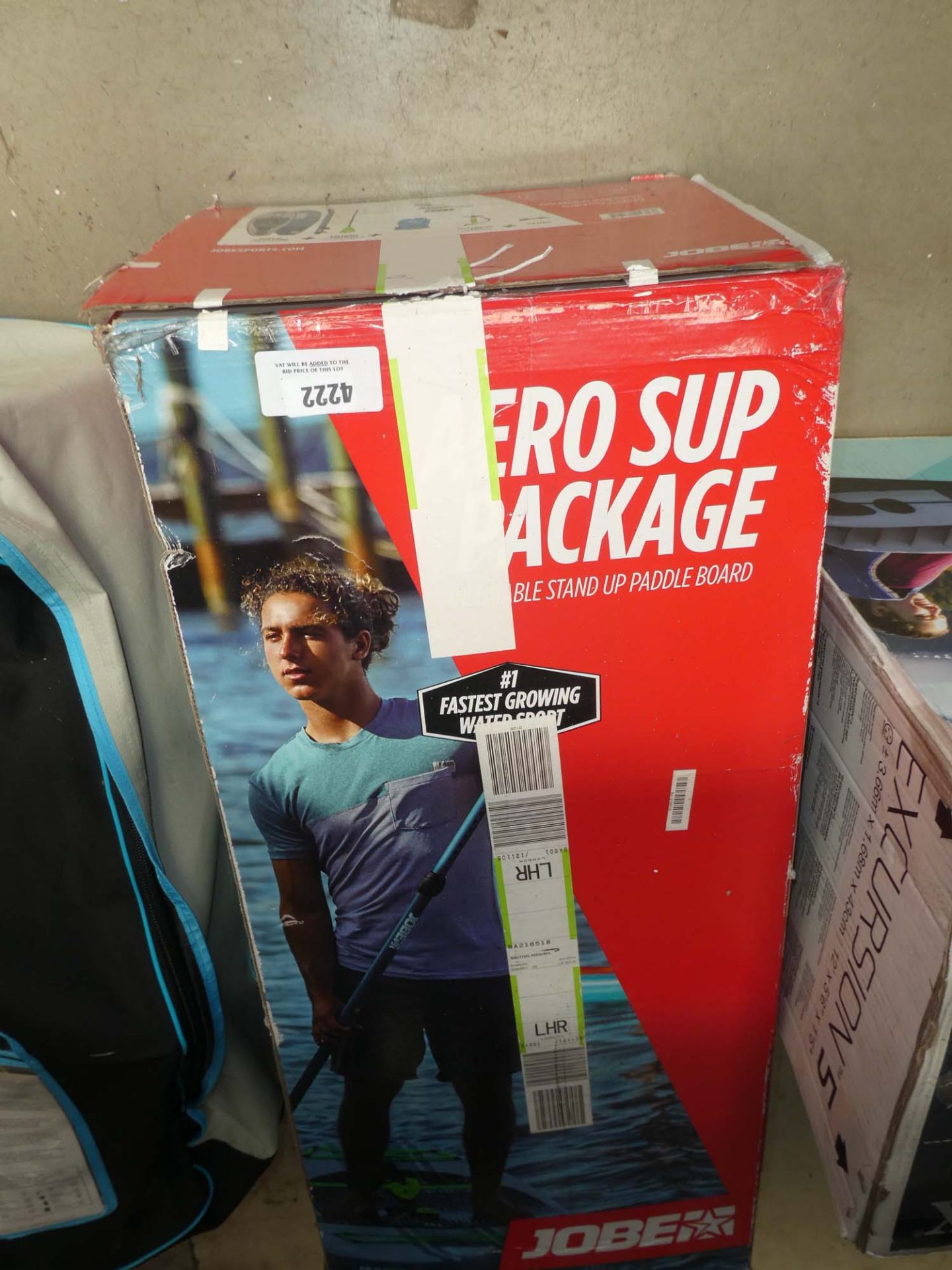 Boxed inflatable paddle board