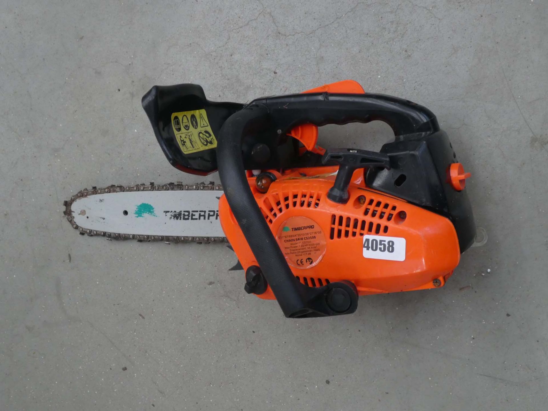 Small Timber Pro petrol powered chainsaw