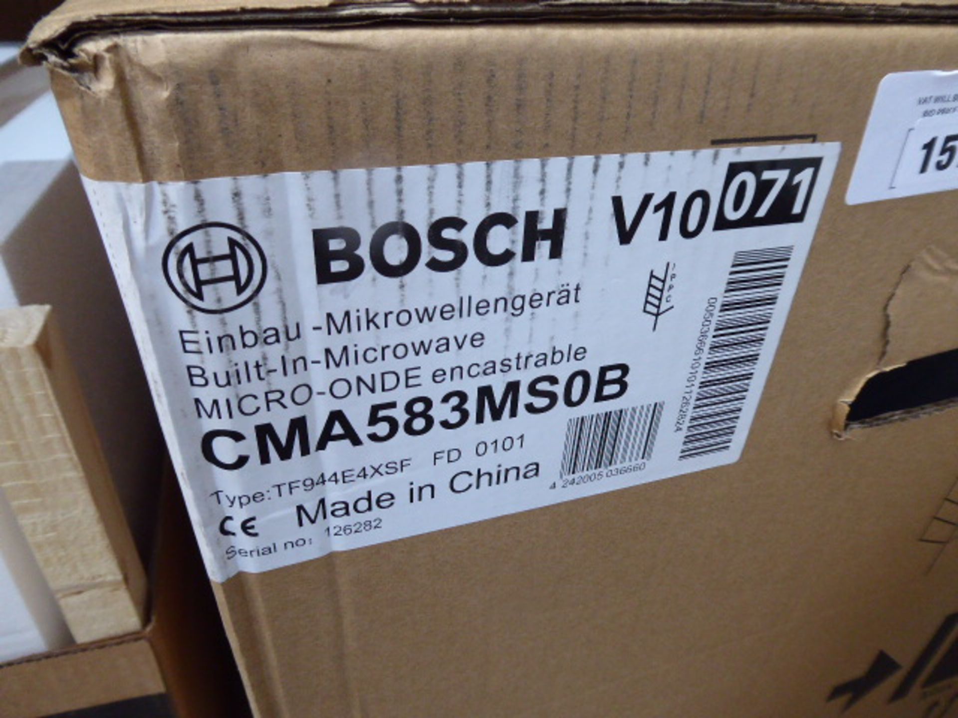 CMA583MS0BB Bosch Built-in Microwave with hot air function