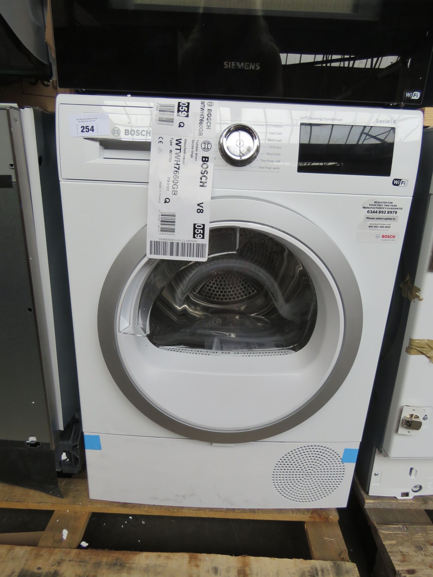 WTWH7660GBB Bosch Tumble dryer