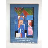 'Hockney Paints the Stage', 1985 Hayward Gallery poster, Howards Printers,