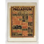 A 1939 London Palladium poster for the 'Opening of our High-Speed Variety Season',