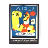 'Aidez Espagne', 1977 lithographic poster,