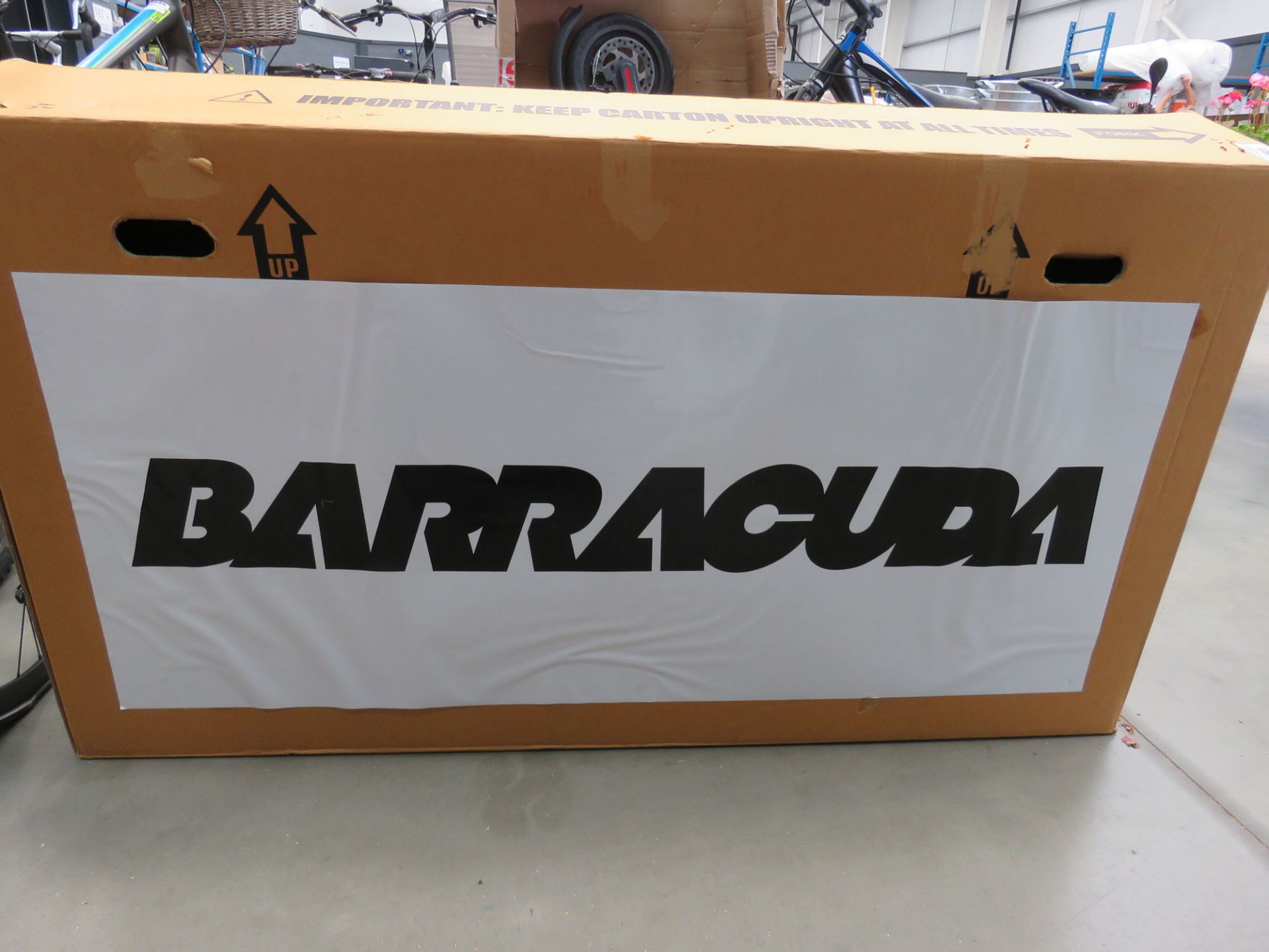 Barracuda boxed mountain bike in black