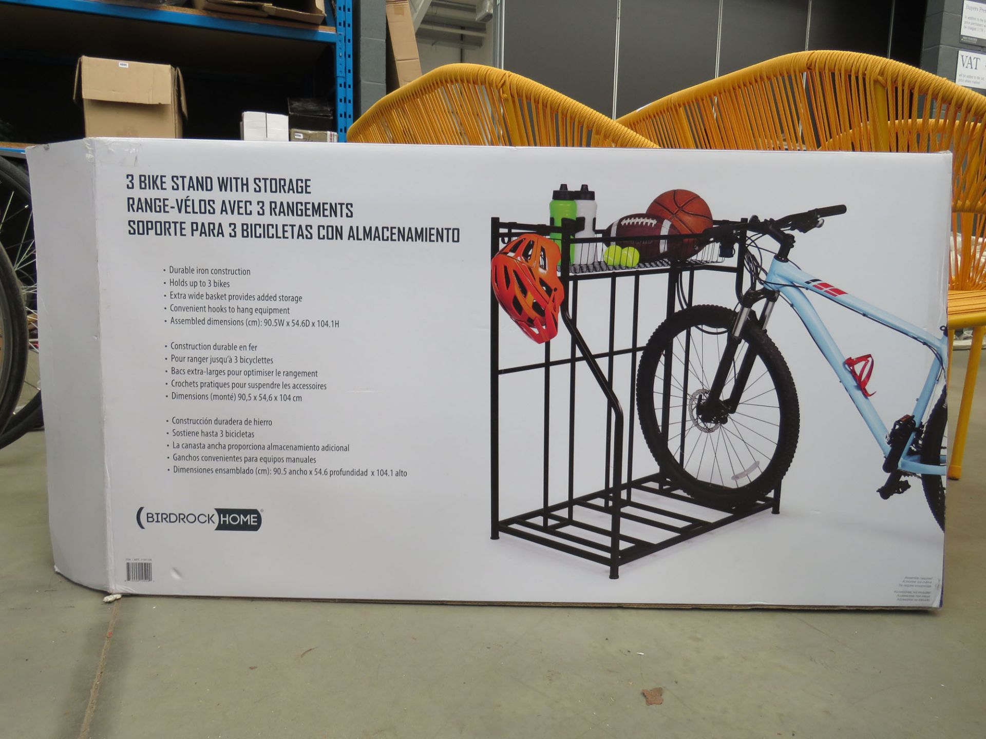 Home bike storage rack boxed