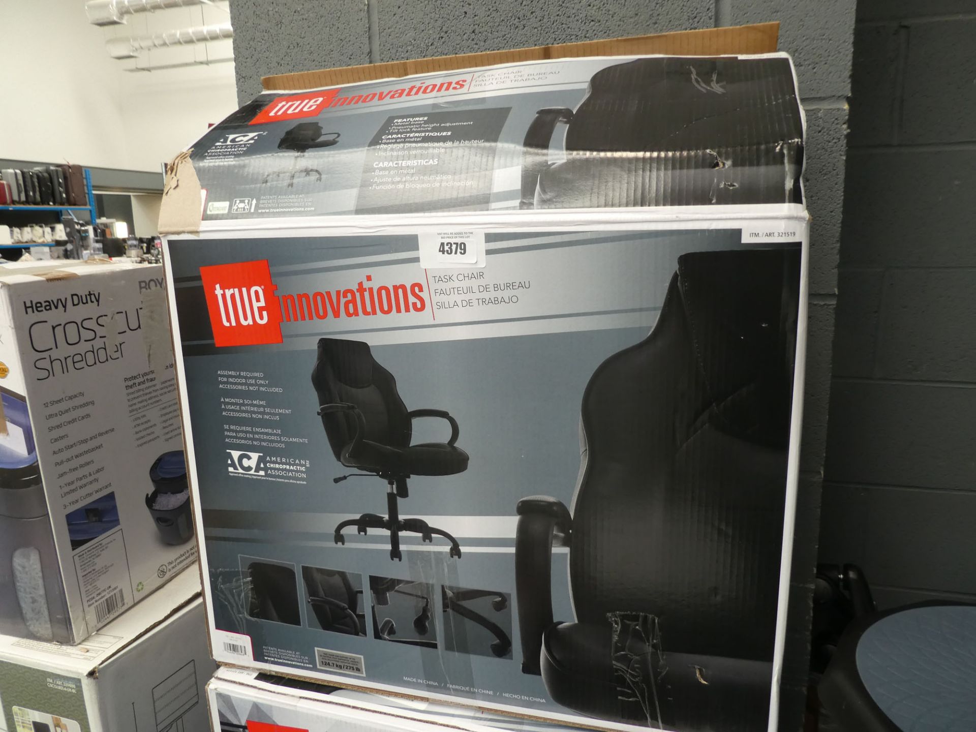 Boxed True Innovations task chair