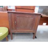 5244 Oak single door pot cupboard