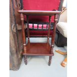 Reproduction two tier telephone table