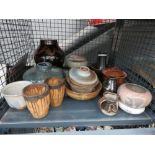 Cage of studio pottery