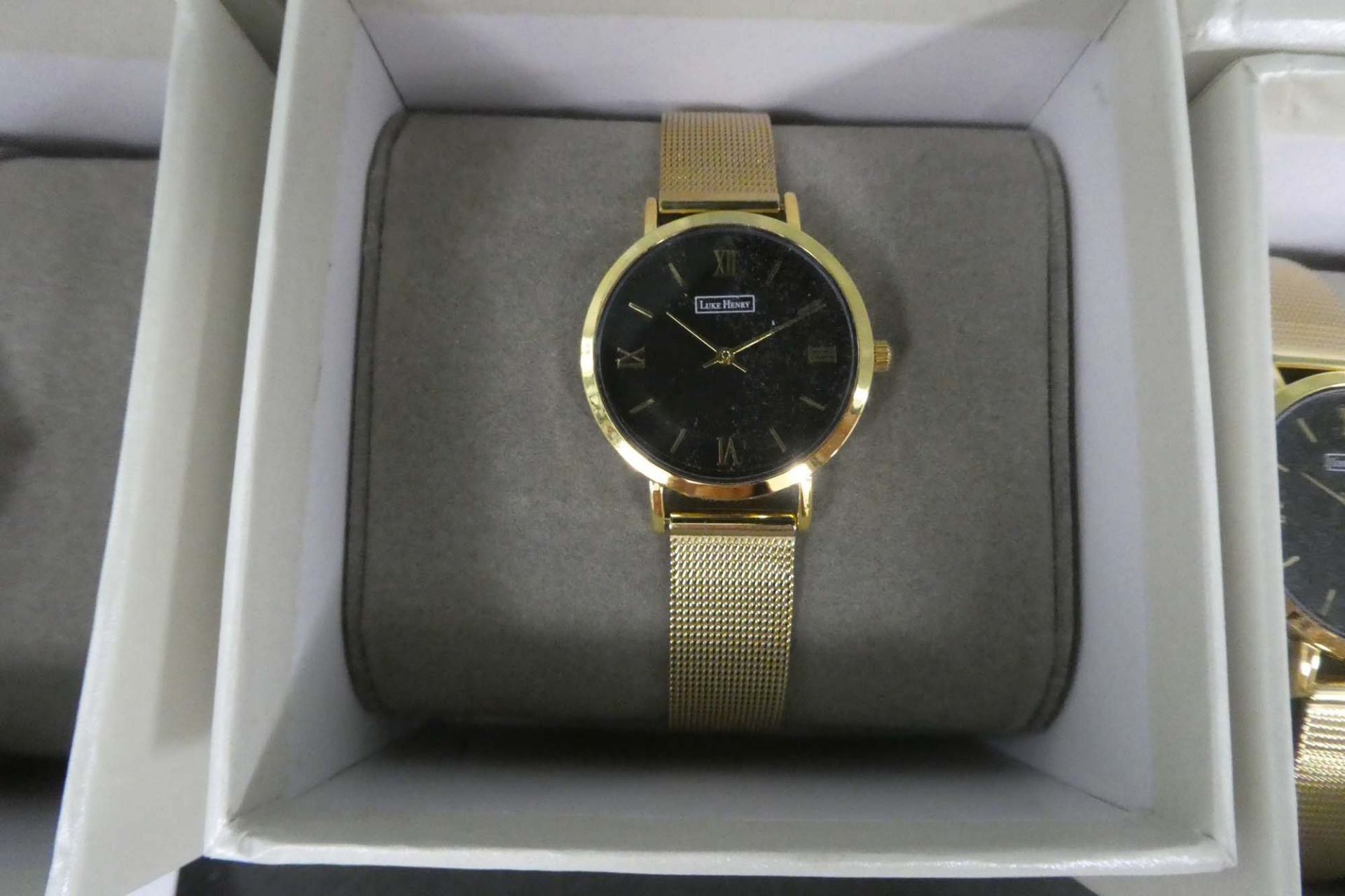 2063 Luke Henry wrist watch with box