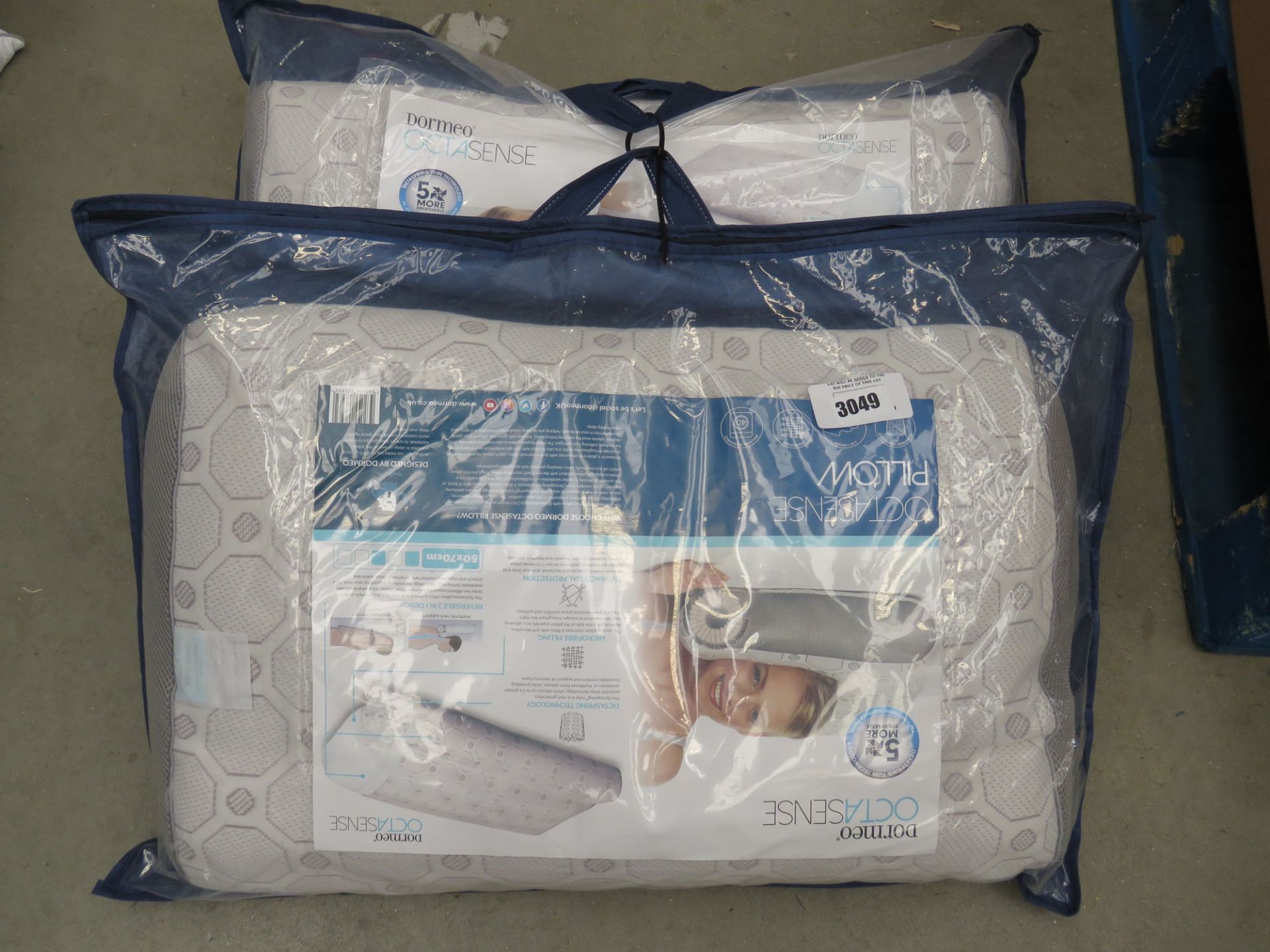 2 bagged Optisense pillows