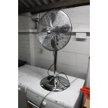 (37) Pro Elec chrome floor standing fan